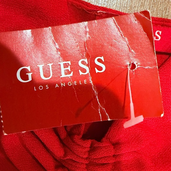 Guess Women's Vibrant Red Wide Leg Jumpsuit - Picture 3 of 7